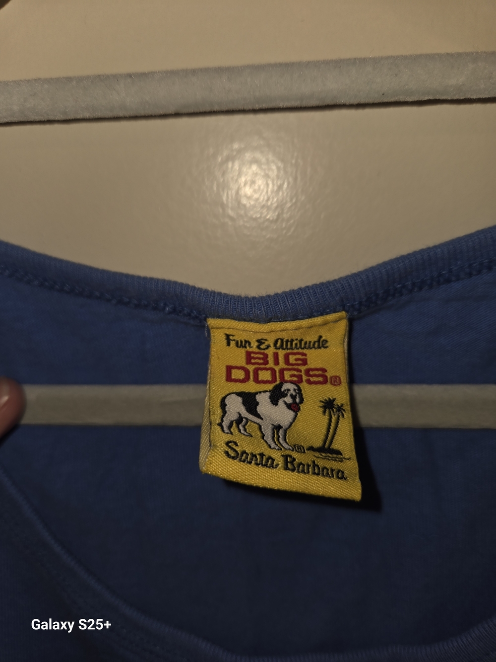 Big Dogs Blue Tank with Yellow Branded Patch - Picture 2 of 3